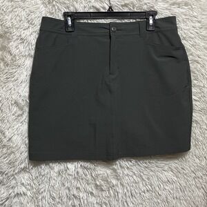 Eddie Bauer Skort Womens Size 12 Green Lined Adventurer Lined Activewear Skirt